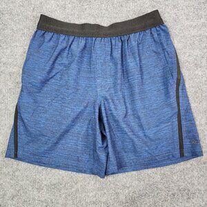 Legend Shorts Men's Size Large Blue Casual Athletic Workout Gym Adult Drawstring